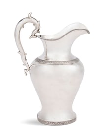 New Orleans Neoclassical Coin Silver Pitcher