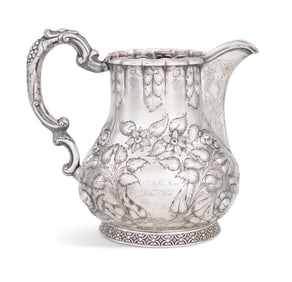 New Orleans Coin Silver Water Pitcher
