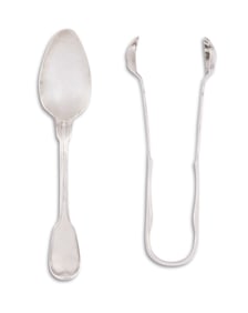 Two Pieces of New Orleans-Retailed Coin Silver