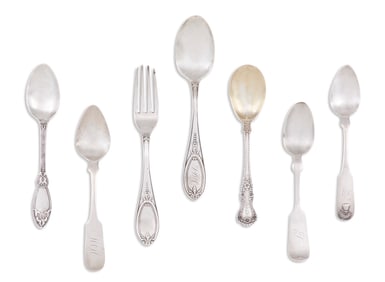 New Orleans-Retailed Silver Flatware