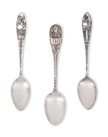Three New Orleans Sterling Silver Souvenir Spoons