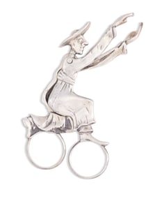 New Orleans Sterling Silver Figural Sugar Tongs