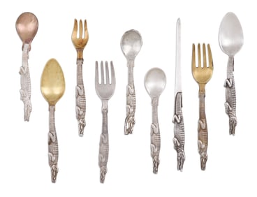 Silver "Alligator" Flatware and Prototypes