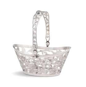 German Silver Sweets Basket