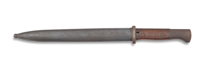Modified German Model 1884/1898 Sawback Bayonet