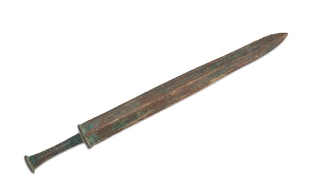 Archaic-Style Chinese Bronze Short Sword ("Jian")