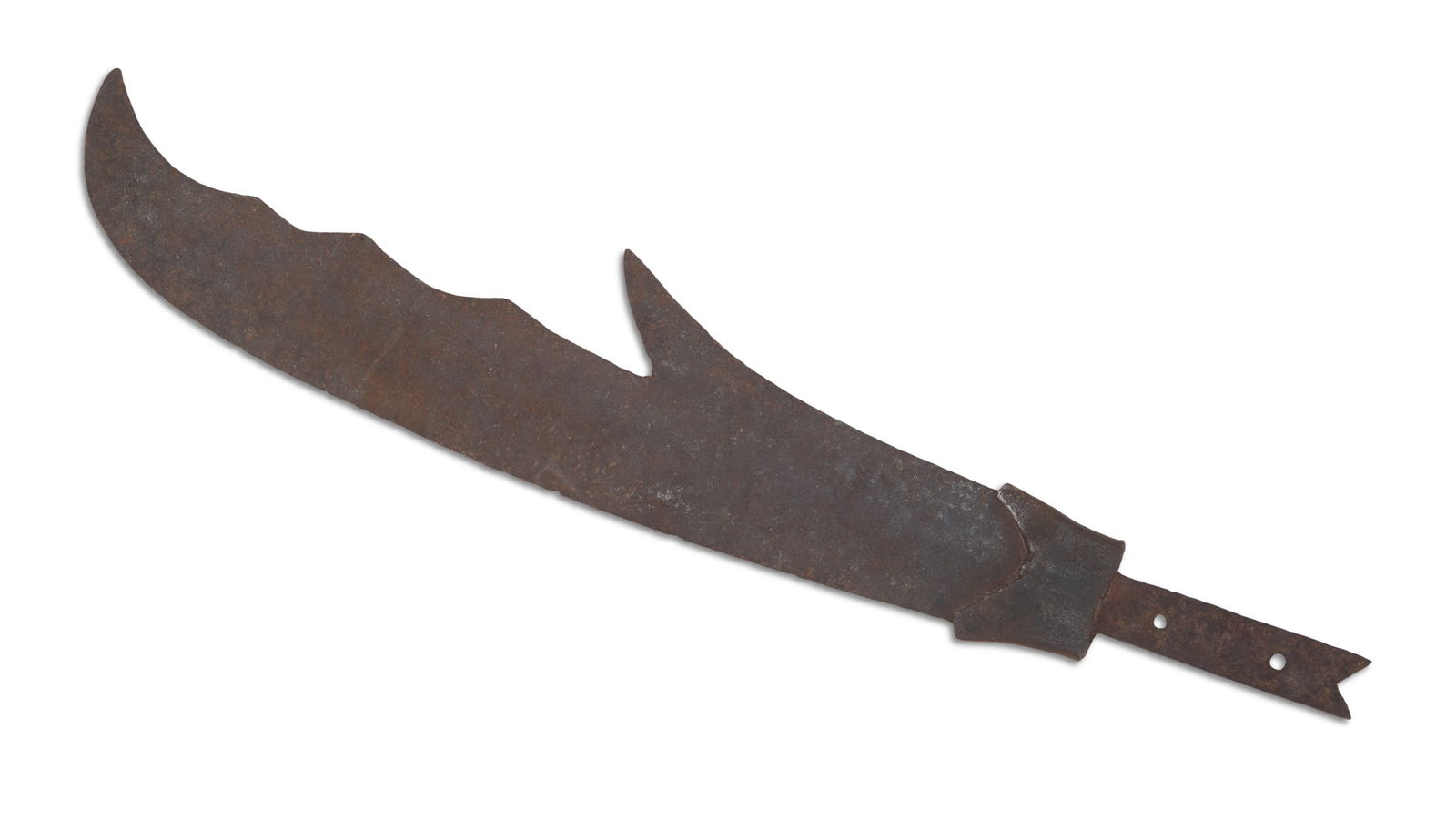 Chinese Polearm Blade ("Guandao"): Chinese Polearm Blade ("Guandao")probably late Qing Dynasty, relic condition, no handle.l. 25"