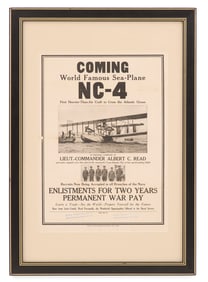 "World Famous Sea-Plane NC-4" Recruitment Poster