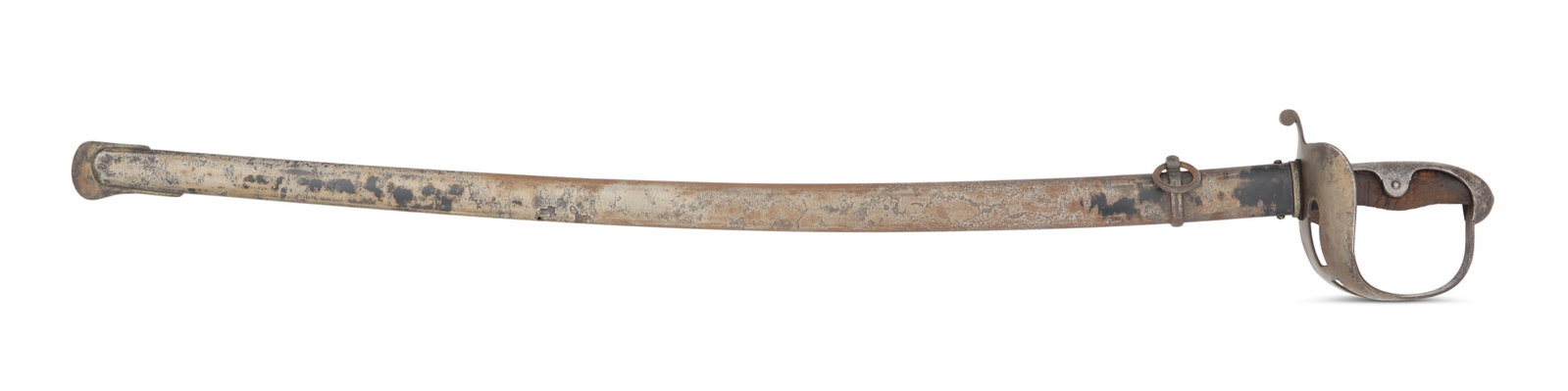 Imperial German Model 1852/79 Heavy Cavalry Saber: Imperial German WWI Model 1852/79 Heavy Cavalry Saber 1914, by Weyersberg & Co. of Solingen, various inspectors marks for Kaiser Wilhelm, blade dated 14 for 1914, with heavy single-edged blade with wi