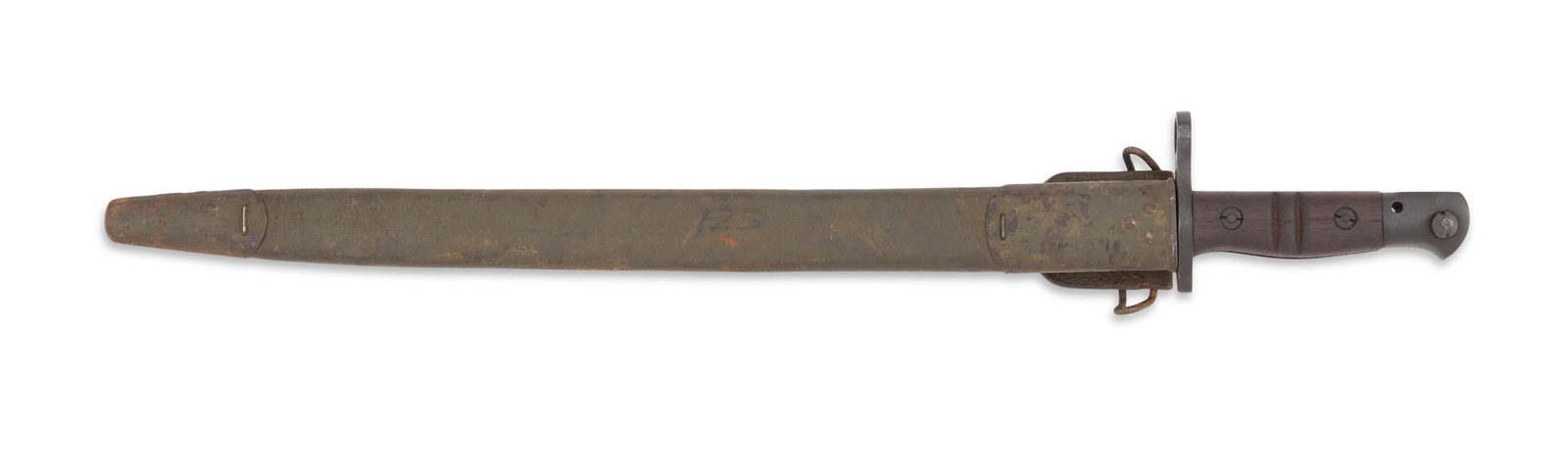 U.S. Model 1917 Springfield Bayonet: U.S. Model 1917 Springfield Bayonet the ricasso marked "SA, with a 'flaming bomb'" for the Springfield Arsenal, an eagle head and "U.S." on one side and dated 1917 above "Remi