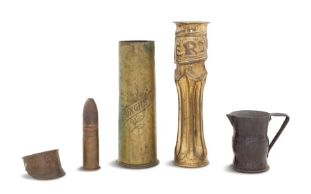 Five Pieces of WWI Trench Art