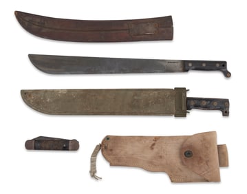 Three Machetes and Other Survival Gear