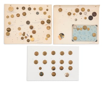 Large Collection of Military and Other Buttons