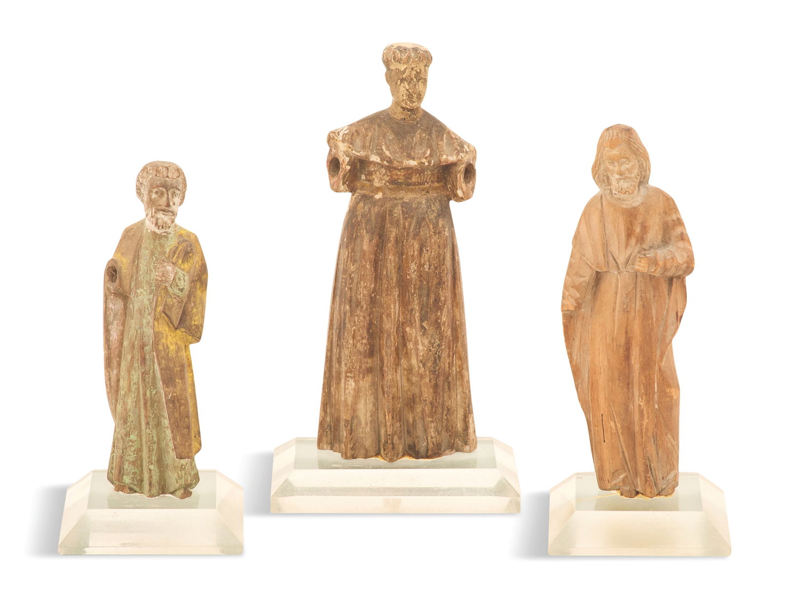 Three Latin American Wooden Santos Figures (1 of 2)
