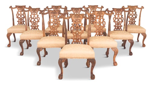 Suite of Ten Mahogany Dining Chairs