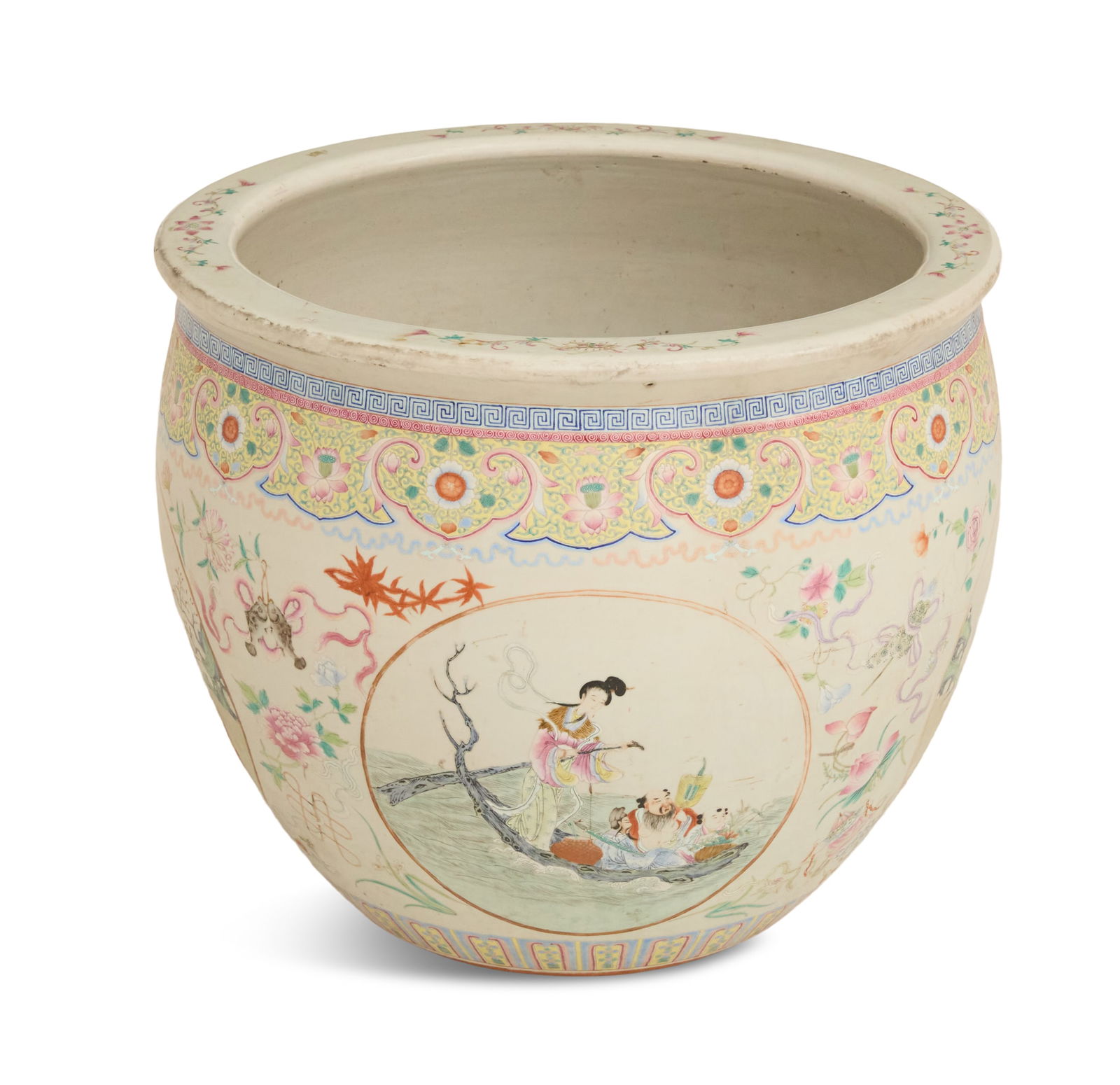 Chinese Export Porcelain Jardiniere (1 of 2)