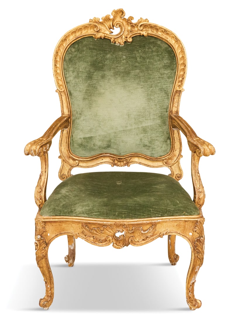 Italian Giltwood Armchair (1 of 7)