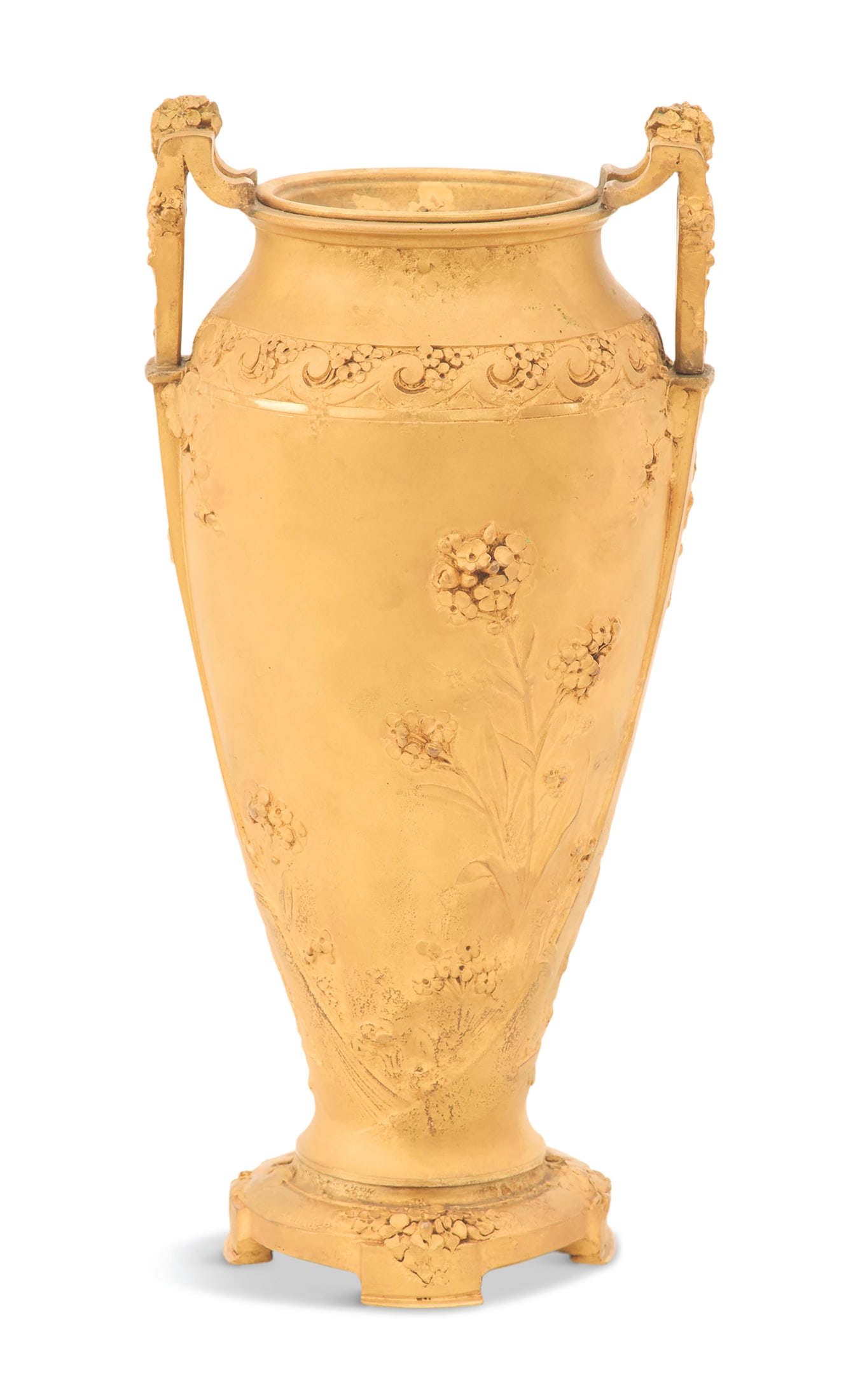 French Art Nouveau Gilt-Bronze Vase (1 of 4)