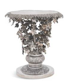 Impressive Chinese Export Silver Centerpiece