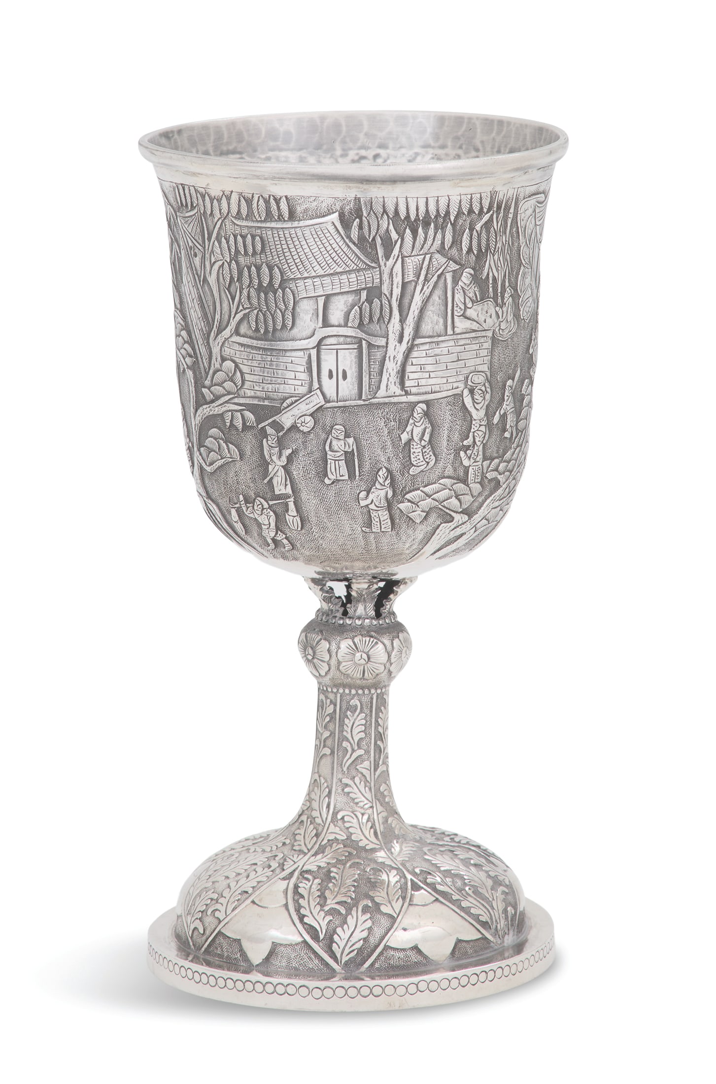 Chinese Export Silver Goblet (1 of 3)