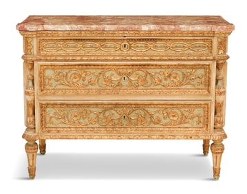 Italian Marble-Top Commode