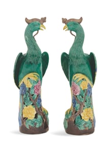 Pair of Chinese Porcelain Phoenix