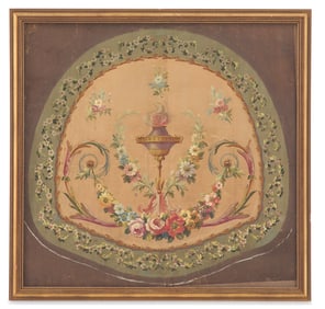 Framed Neoclassical Wallpaper Panel