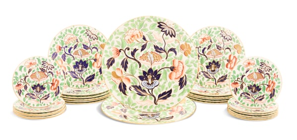Collection of Coalport "Jade" Pattern Dinnerware