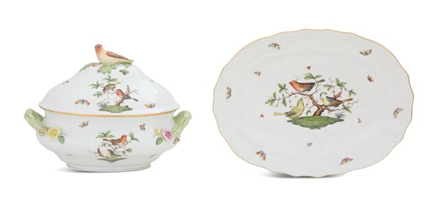 Two Pieces of Herend Porcelain