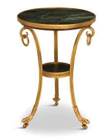 Bronze and Marble-Top Gueridon