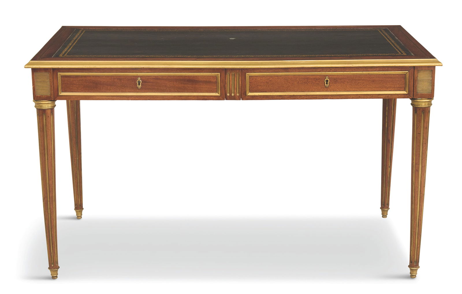 Mahogany and Bronze-Mounted Bureau Plat (1 of 3)