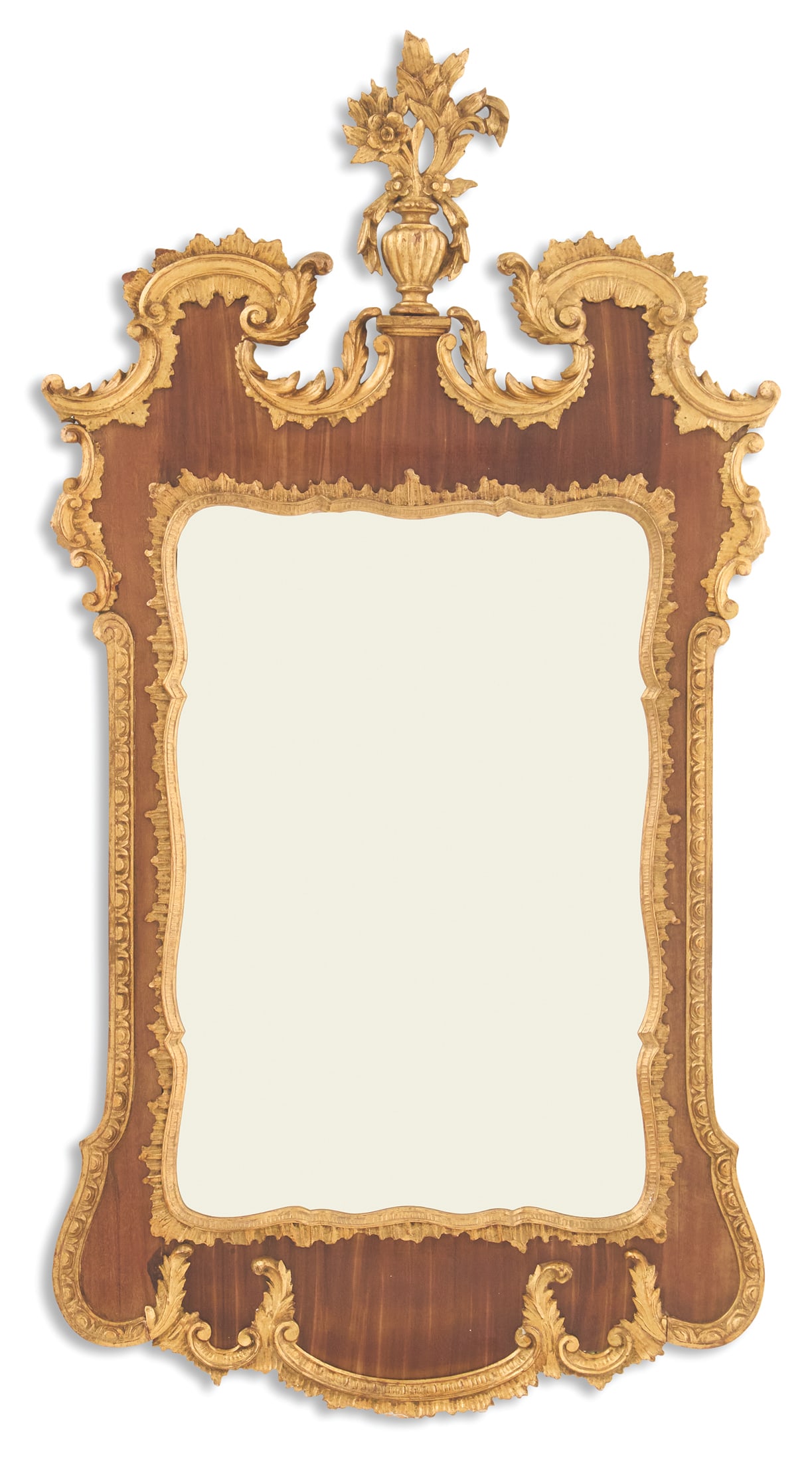 English Giltwood Mahogany Mirror (1 of 2)