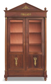 Mahogany and Ormolu-Mounted Bibliotheque