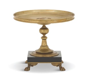 French Neo-Grec Bronze and Marble Tazza