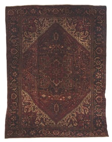 Semi-Antique Heriz Carpet