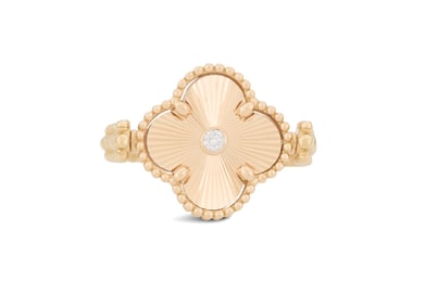 Diamond and Mother-of-Pearl Flip Ring