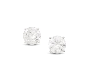 Pair of Diamond Stud Earrings