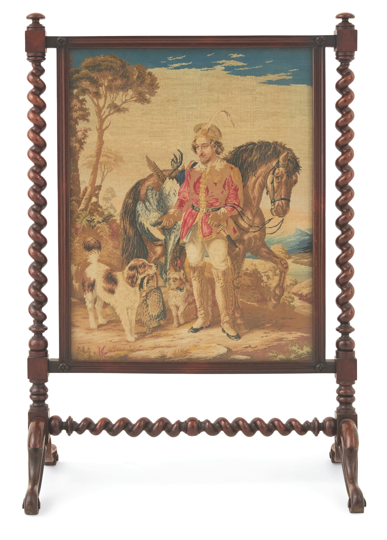 Elizabethan-Style Needlepoint Firescreen (1 of 3)