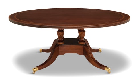 Regency-Style Mahogany Dining Table