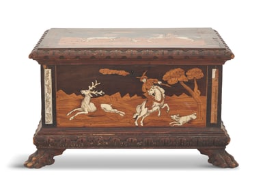 Italian Inlaid Lombardy Casket