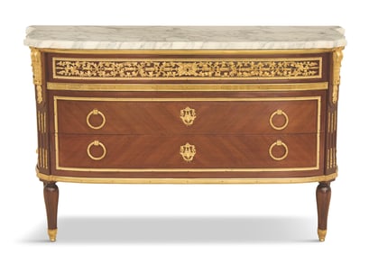 Kingwood Marble-Top Commode