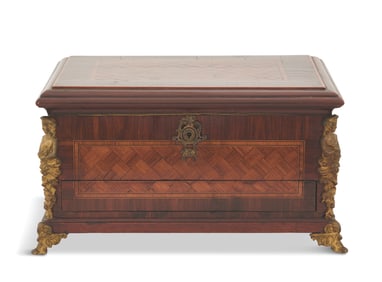 Napoleon III Bronze-Mounted Valuables Box