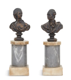 Busts of Louis XVI and Marie Antoinette