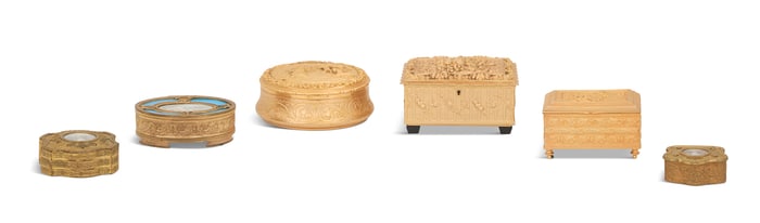 Collection of Six French Jewel Cases