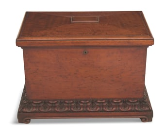 William IV Figured Mahogany Wine Cellarette