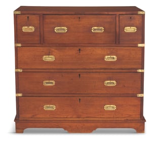 Camphor Wood Campaign Chest/Butler's Desk