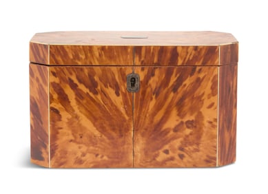 George III Tortoiseshell Tea Caddy