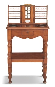 Mahogany, Brass and Glass Pub Coin Till