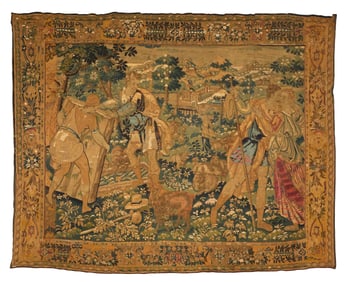 Flemish Pastoral Verdure Tapestry