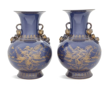 Pair of Chinese Export Porcelain Vases